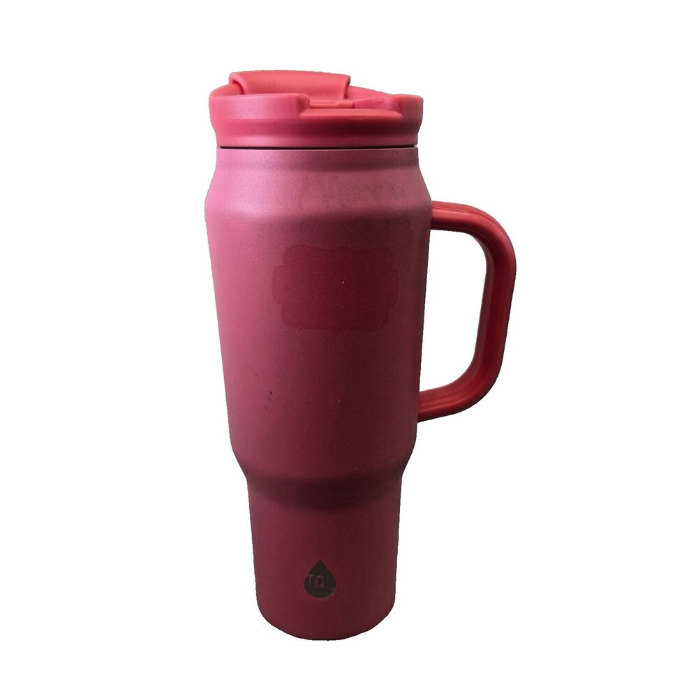 TAL Basin 30 oz Pink Stainless Steel Insulated Travel Tumbler Mug WM2425 GUC